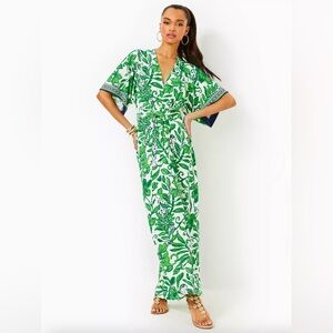 Wisteria V-Neck Maxi Dress Lilly Pulitzer NWT